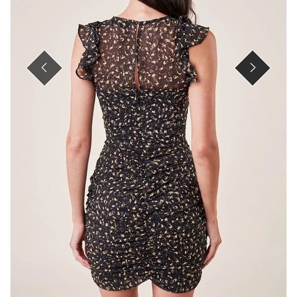 NWT Sugarlips Sherwood Ruched Ruffle dress - Picture 3 of 9